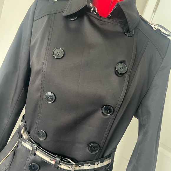 Burberry Black Double-Breasted Trench Coat - Picture 2 of 16